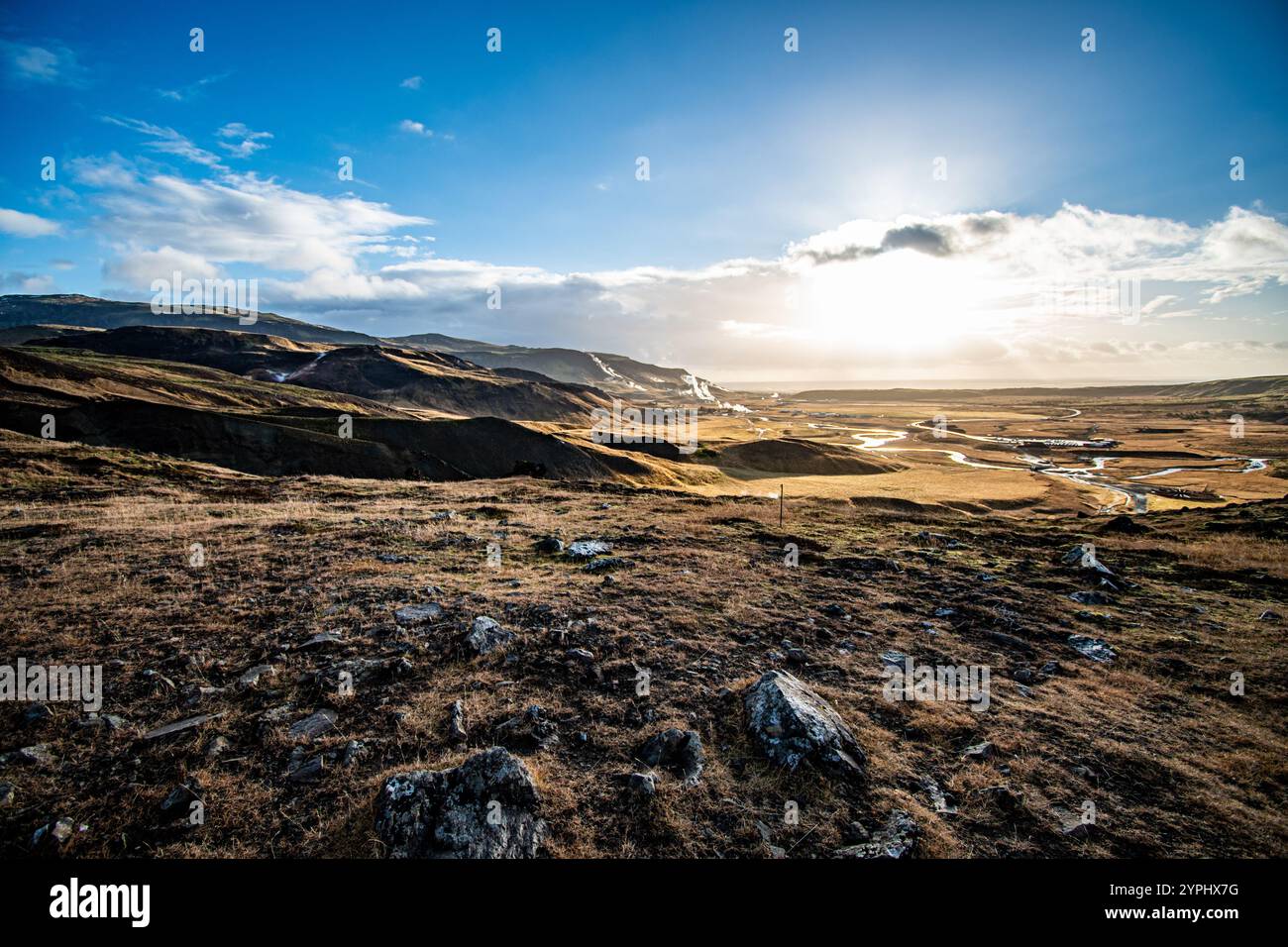 Splendida Islanda - natura in cima - Terra mistica di ghiaccio e fuoco Foto Stock