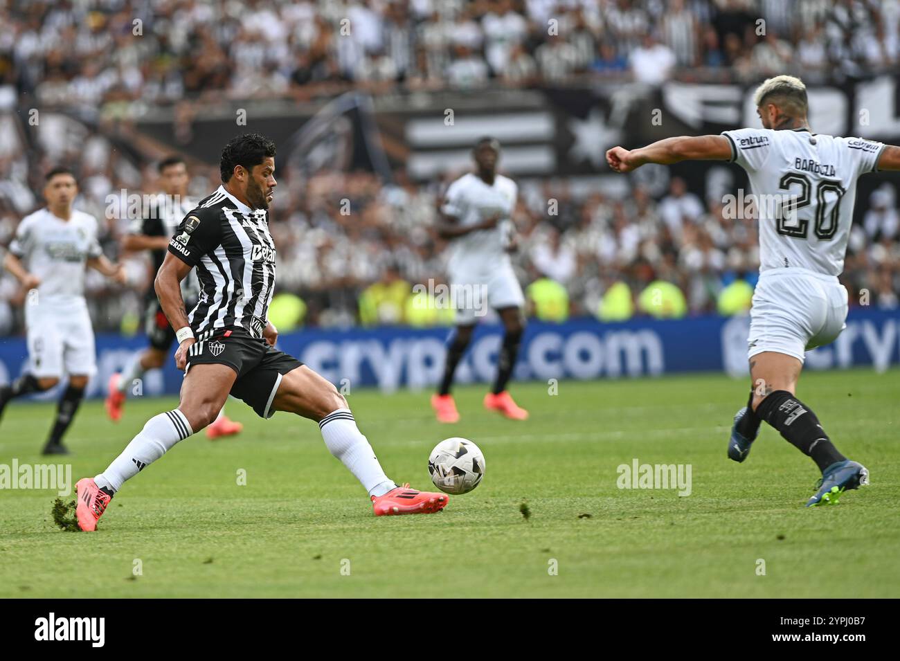 Buenos Aires, Argentina. 30 novembre 2024. MG e Botafogo, validi per la finale della Copa Libertadores da América 2024, tenutasi presso lo stadio Monumental de Nunez, a Buenos Aires, Argentina, questo sabato (30). Crediti: Gabriel Sotelo/FotoArena/Alamy Live News Foto Stock