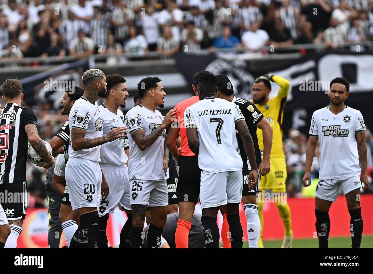 Buenos Aires, Argentina. 30 novembre 2024. MG e Botafogo, validi per la finale della Copa Libertadores da América 2024, tenutasi presso lo stadio Monumental de Nunez, a Buenos Aires, Argentina, questo sabato (30). Crediti: Gabriel Sotelo/FotoArena/Alamy Live News Foto Stock