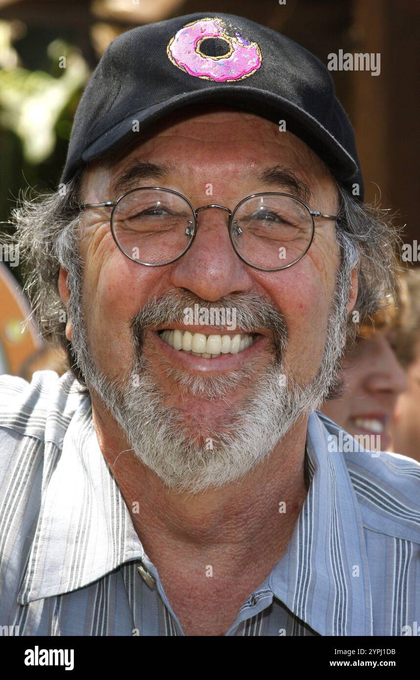 James L. Brooks al Simpsons Ride Opening Celebration Party tenutosi agli Universal Studios di Hollywood a Universal City, California, Stati Uniti il 17 maggio 2008. Foto Stock