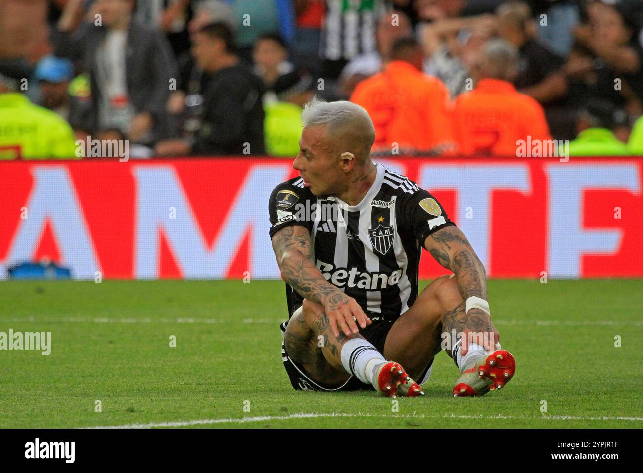 Buenos Aires, Argentina. 30 novembre 2024. Eduardo Vargas dell'Atletico Mineiro durante l'ultima partita di calcio tra l'Atletico Mineiro brasiliano e il brasiliano Botafogo della Copa CONMEBOL Libertadores 2024, allo Stadio Monumental de Nunez, a Buenos Aires, Argentina, il 30 novembre 2024. Foto: Piscina Pelaez Burga/DiaEsportivo/Alamy Live News crediti: DiaEsportivo/Alamy Live News Foto Stock