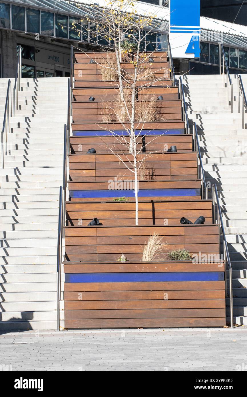 Scale al Rogers Centre sulla Blue Jays Way nel centro di Toronto, Ontario, Canada Foto Stock
