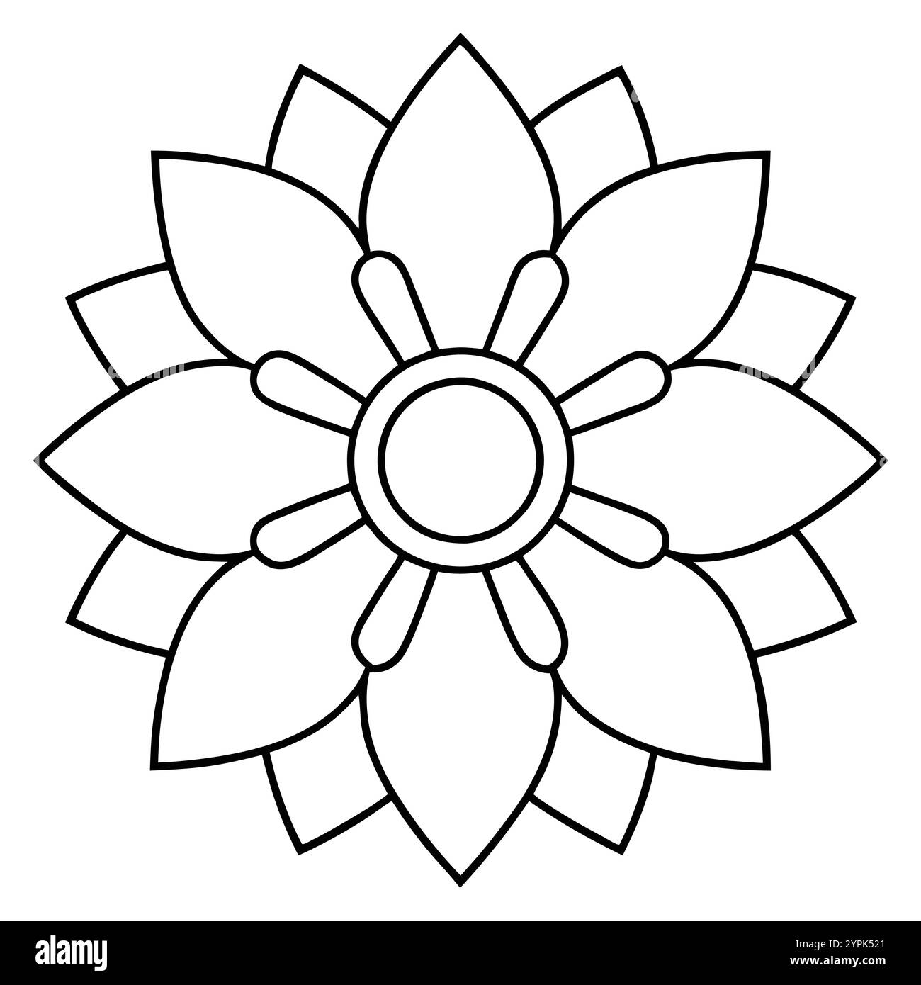 Mandala Design per colorare libri, creatività, arredamento, Moda, cancelleria, arte digitale, Mestieri, stress Relief e Mindfulness Illustrazione Vettoriale