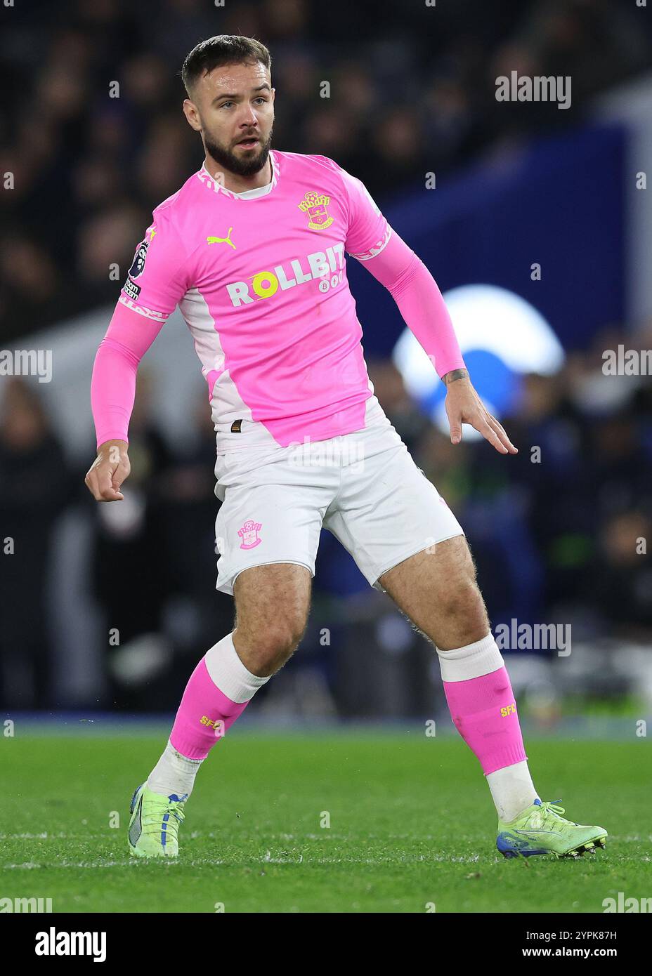 Brighton e Hove, Regno Unito. 29 novembre 2024. Adam Armstrong del Southampton durante la partita di Premier League all'AMEX Stadium, Brighton e Hove. Il credito per immagini dovrebbe essere: Paul Terry/Sportimage Credit: Sportimage Ltd/Alamy Live News Foto Stock