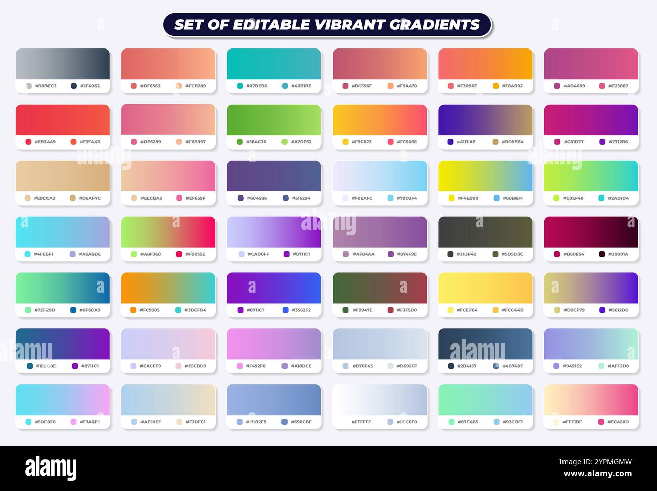 Quadrati sfumati vivaci. Quadrati multicolore minimalisti, colori vivaci astratti anni '80 e gradienti moderni set di vettori isolati adatti per coperture, calen Illustrazione Vettoriale