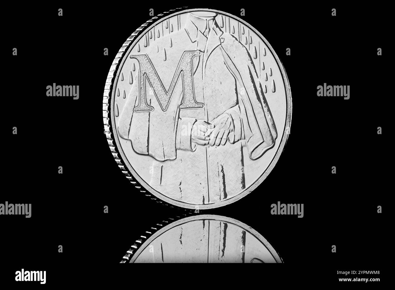 La lettera M per Magic nella serie di monete da 10 Pence della Gran Bretagna del 2018 Dalla A alla Z Foto Stock