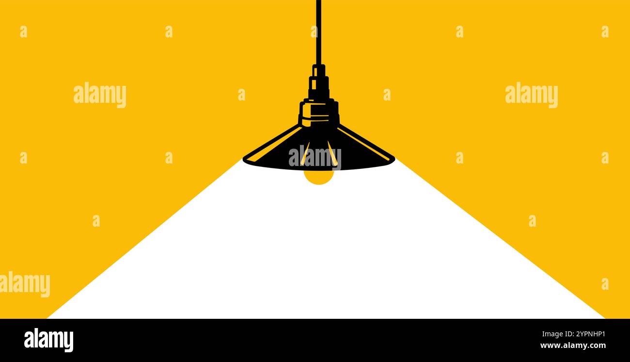 lampada a sospensione - illustrazione vettoriale Illustrazione Vettoriale