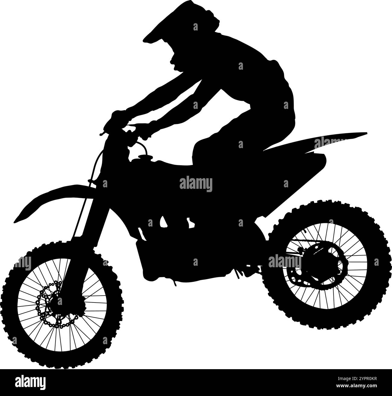 moto da fondo enduro, motocross Illustrazione Vettoriale