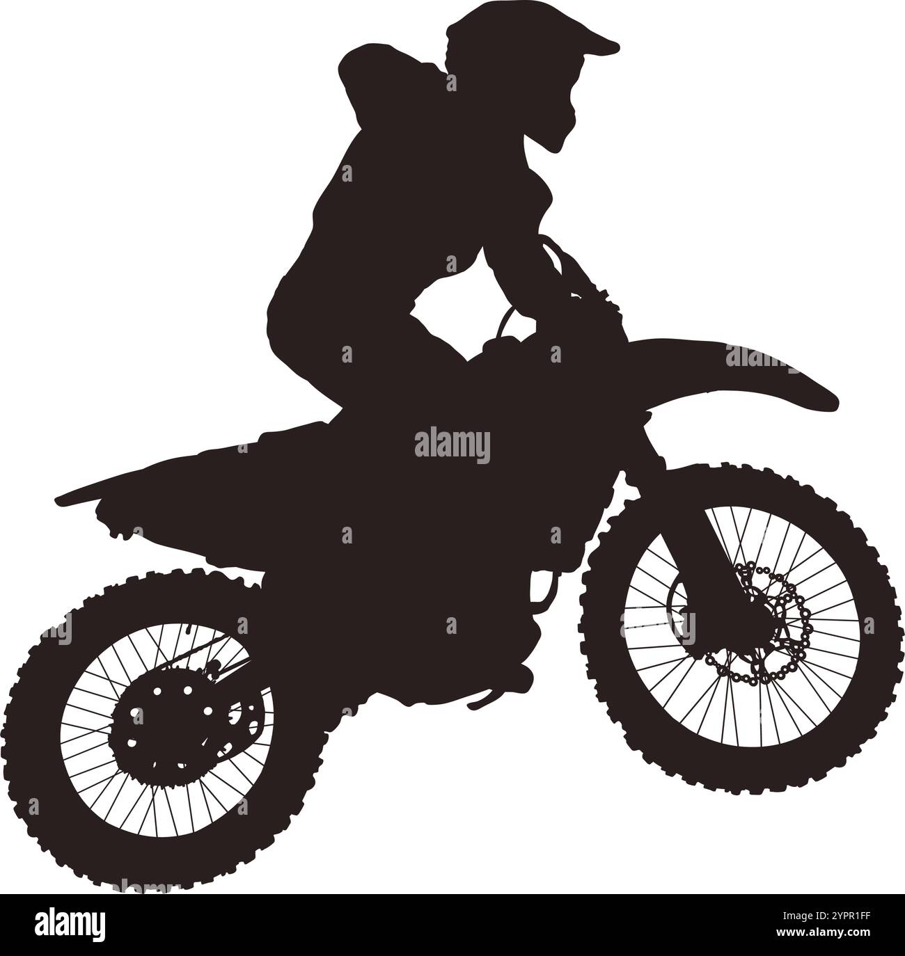 moto da fondo enduro, motocross Illustrazione Vettoriale