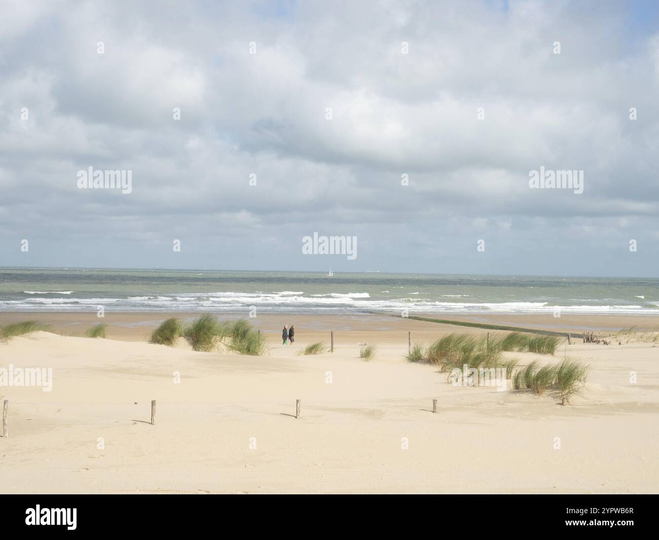 Vicino alla città di Ostenda, Belgio, i viaggiatori trovano una costa selvaggia con splendide dune di sabbia, in Europa Foto Stock Vicino alla città di Ostenda, Belgio, i viaggiatori trovano una costa selvaggia con splendide dune di sabbia, in Europa Foto Stock