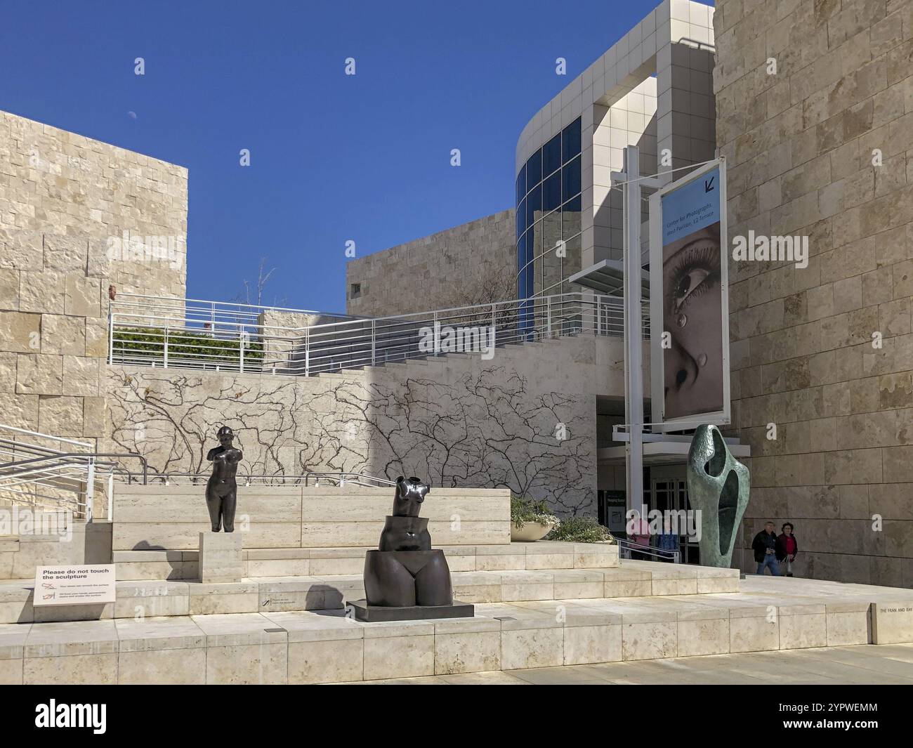 Il museo Getty Center di Los Angeles, California, è stato progettato dall'architetto Richard Meier nel 1997. Famosa attrazione turistica, la California. STATI UNITI. Il Foto Stock