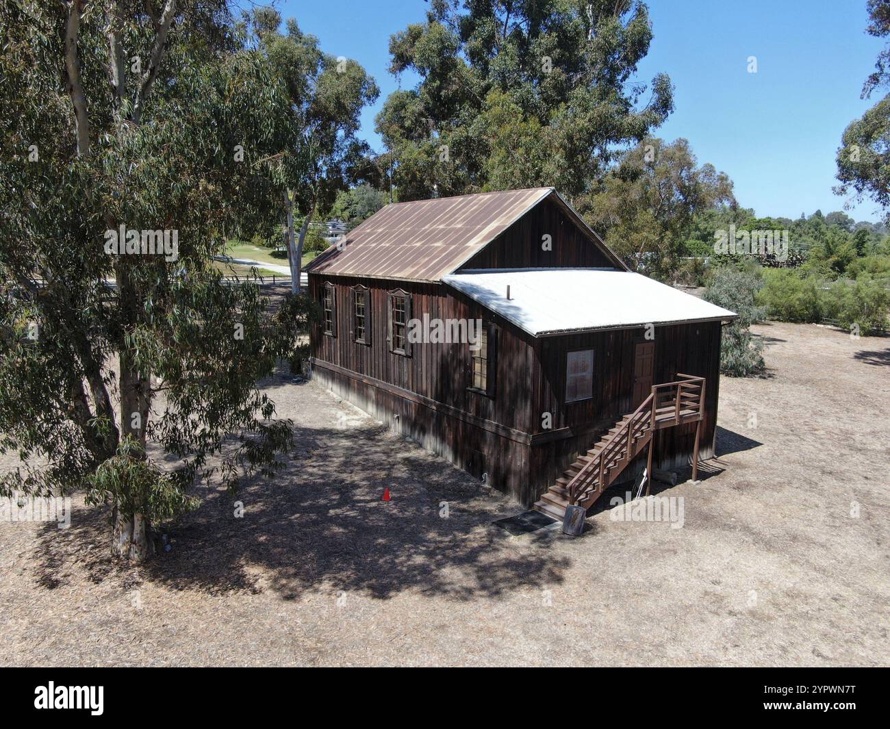 L'Olivenhain Town Meeting Hall è una sala riunioni situata a Olivenhain, California. L'edificio con struttura in legno fu costruito nel 1894 Foto Stock