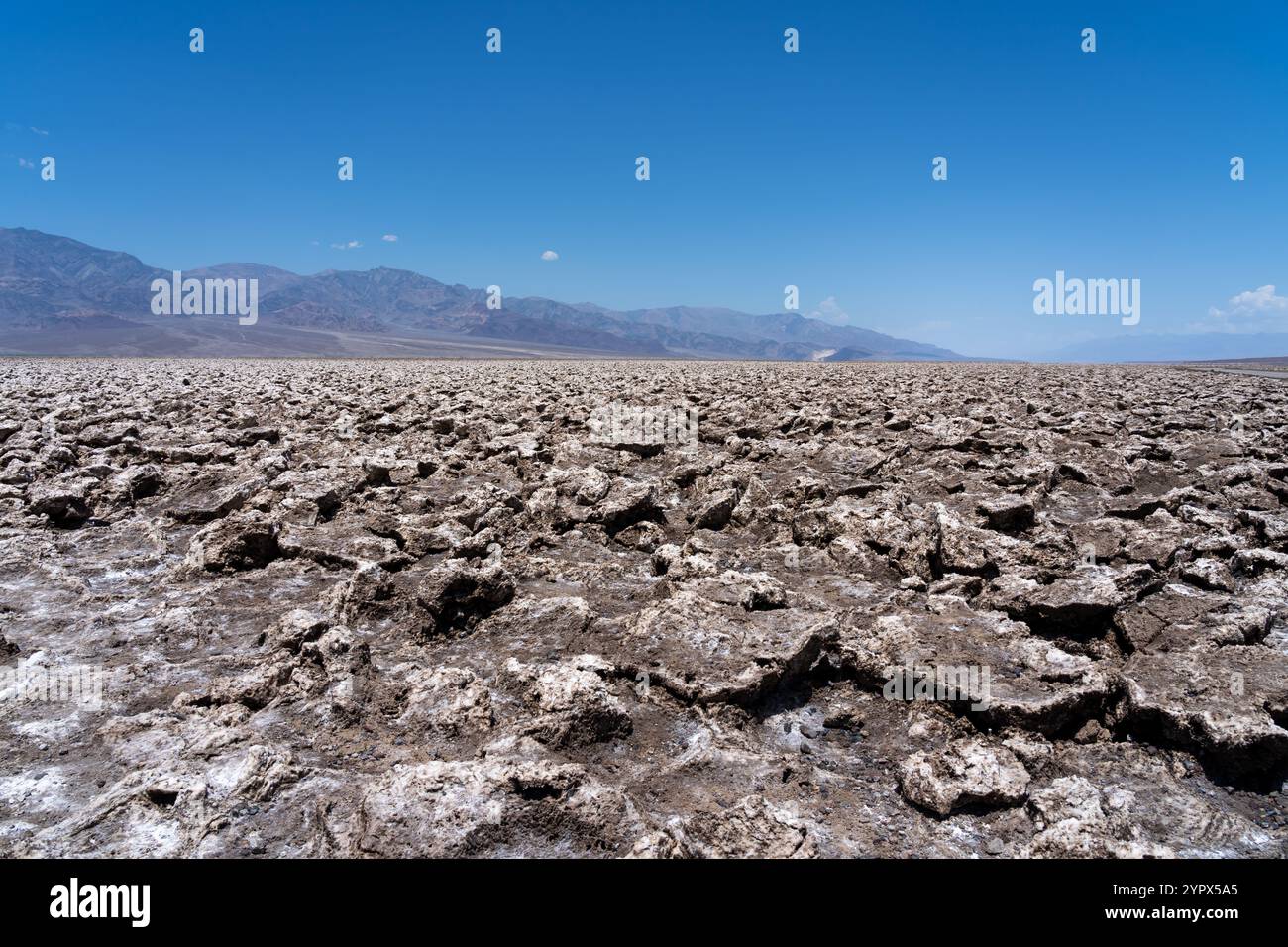 Saline a Badwater Basin in Death Valley NP, California, Stati Uniti. Foto Stock