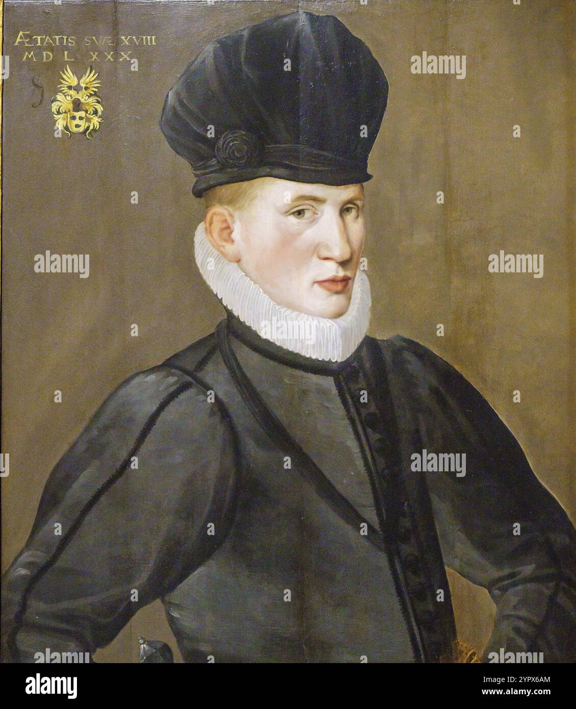 Jan Van Eversdyck ritratto, 1580, Nicolas Neuchatel, -Lucidel-, Nins, Ritratti di bambini S. XVI-XIX, Museo sa bassa Blanca (msbb) Yannick Vu e B. Foto Stock