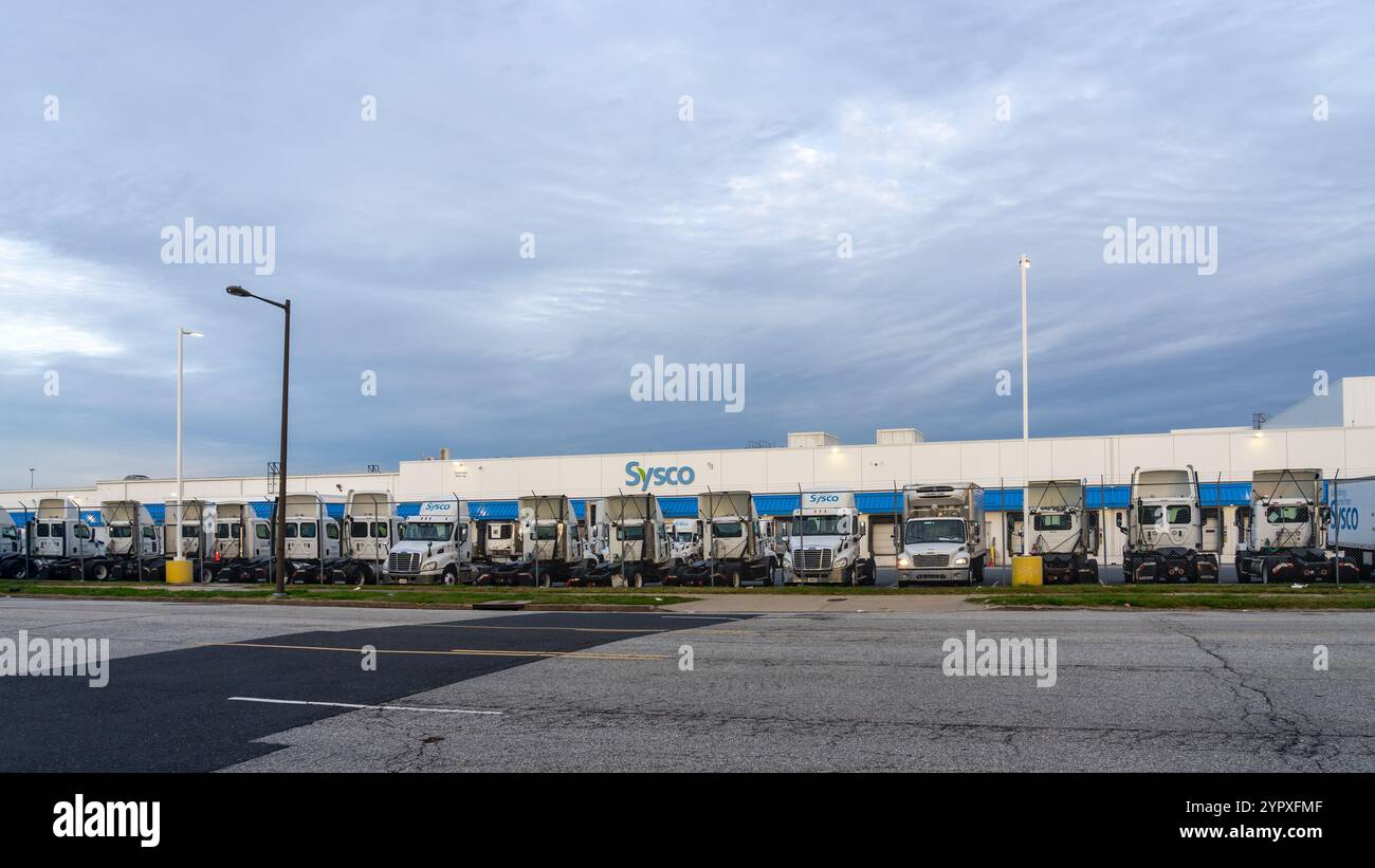 Impianto Sysco Philadelphia a Philadelphia, Pennsylvania, Stati Uniti Foto Stock