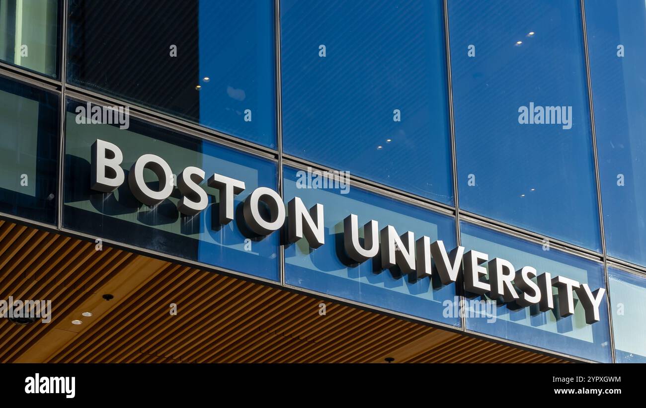 Insegna all'Università di Boston presso il campus di Boston, Massachusetts, USA Foto Stock