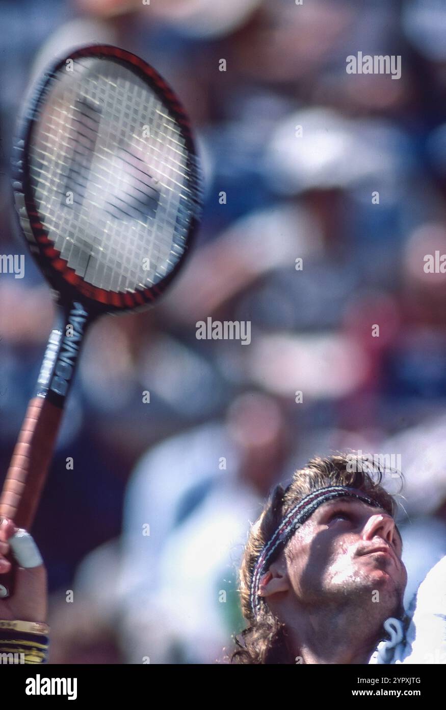 Bjorn Borg (SWE) partecipa agli US Open Tennis Championships 1980. Foto Stock