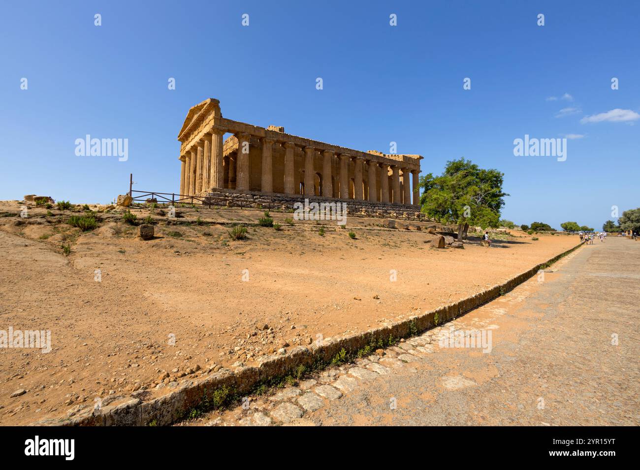 Tempio dell'armonia nella Valle dei Templi di Agrigento, Sicilia, Italia Foto Stock