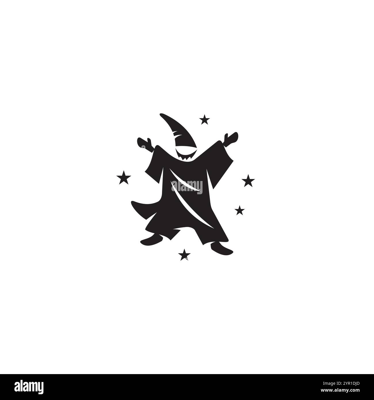 Logo della procedura guidata o design dell'icona Illustrazione Vettoriale