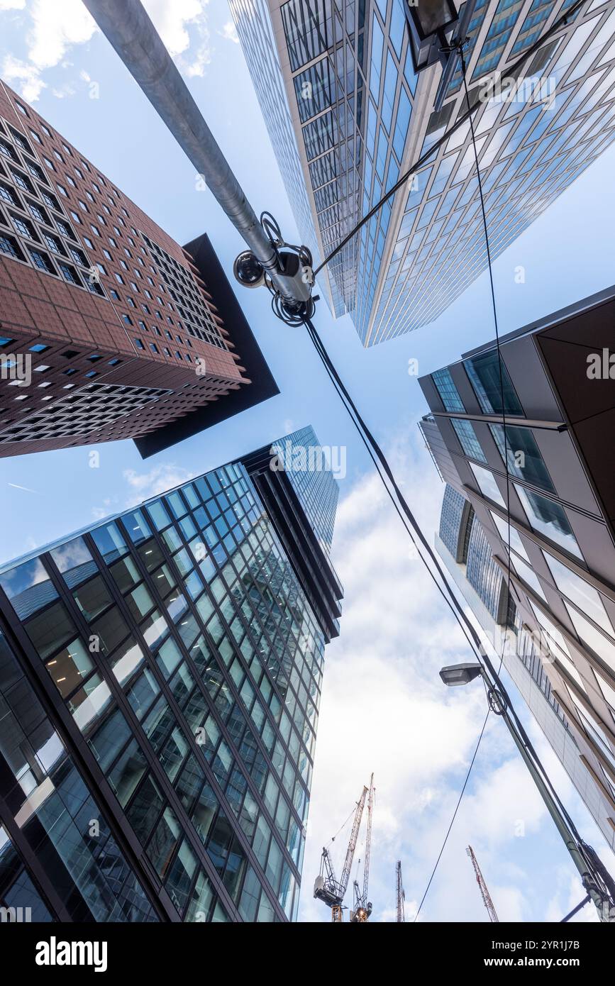 Il quartiere finanziario di Francoforte, Germania Foto Stock