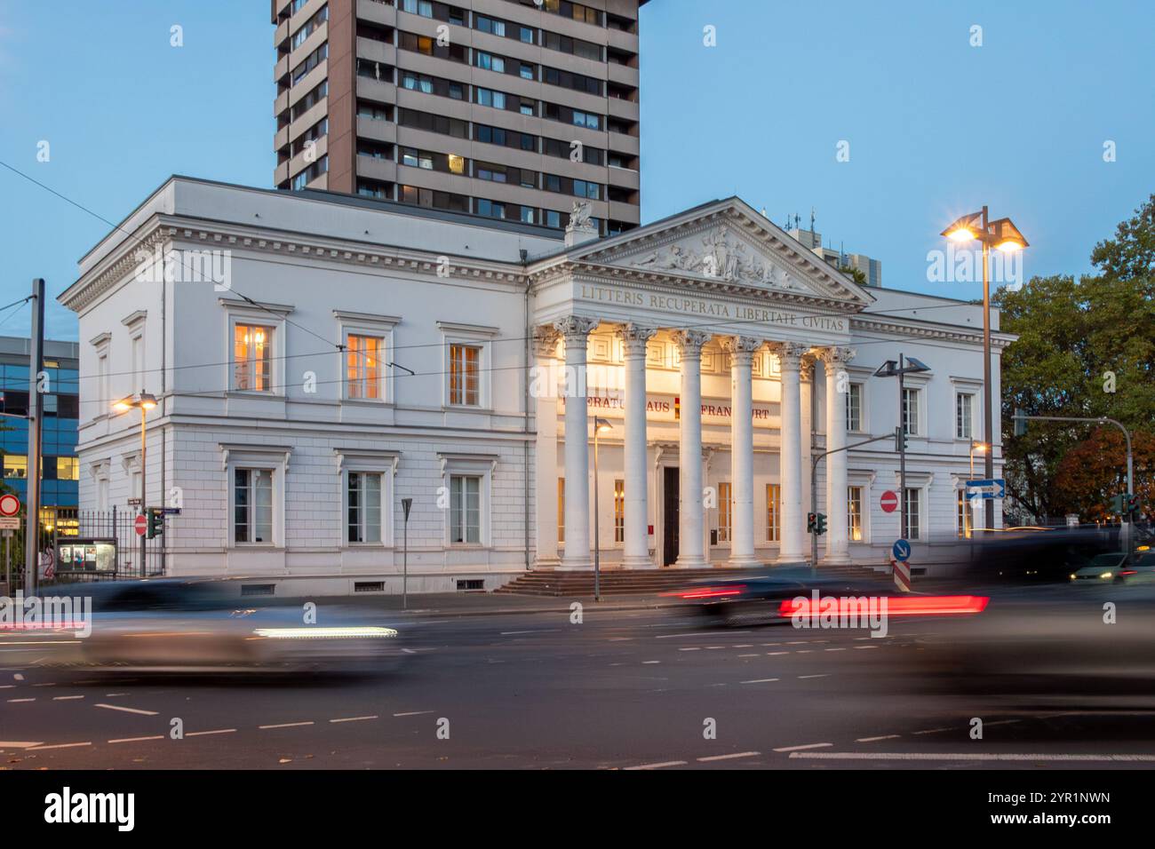 Biblioteca della città vecchia di Francoforte, Francoforte, Germania Foto Stock