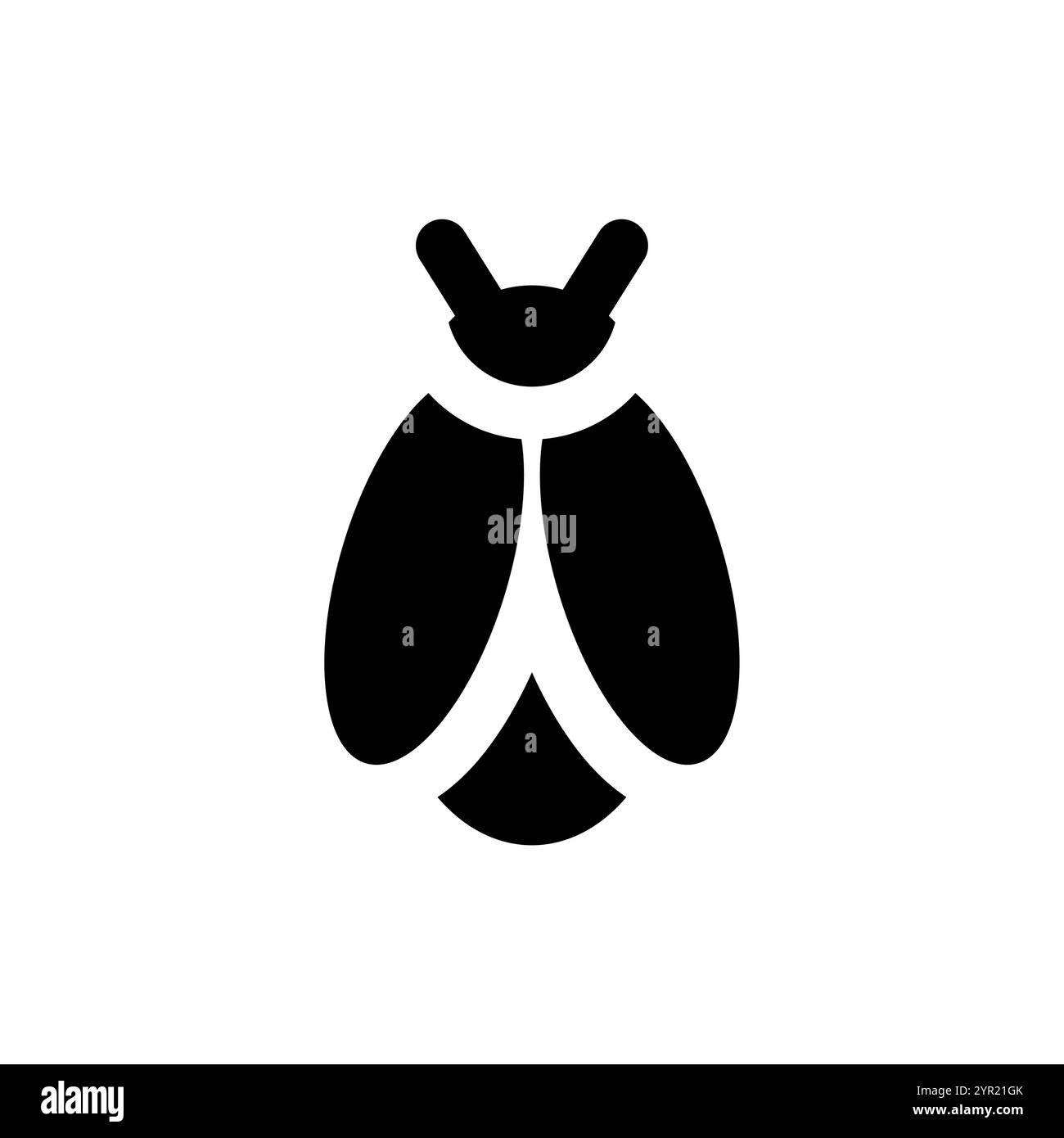 Simbolo dell'icona Pest. Beetle, insegna della mosca Illustrazione Vettoriale