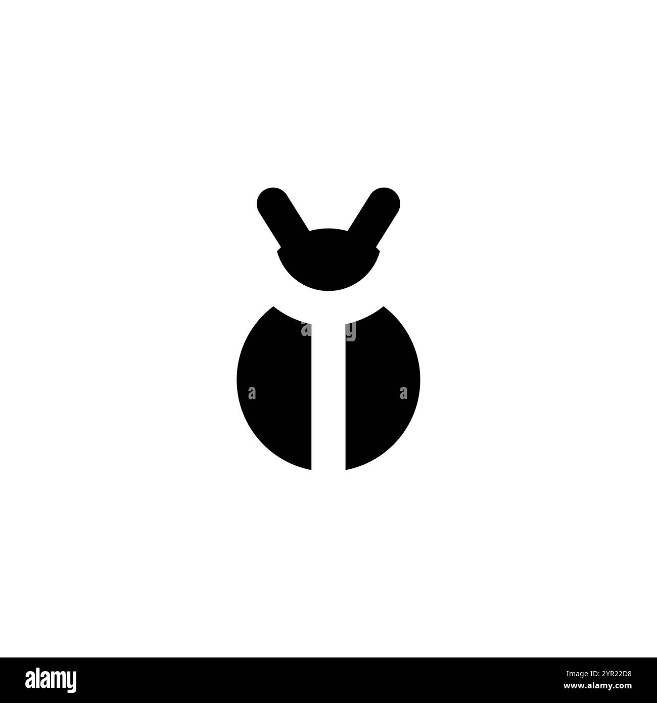 Simbolo dell'icona Pest. Beetle, insegna della mosca Illustrazione Vettoriale
