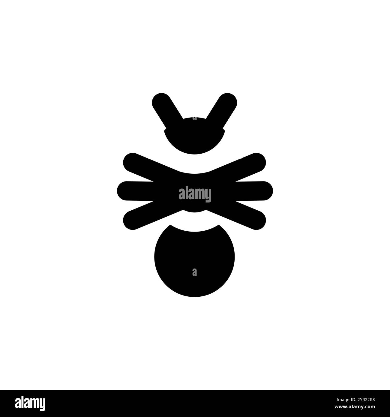 Simbolo dell'icona Pest. Beetle, insegna della mosca Illustrazione Vettoriale