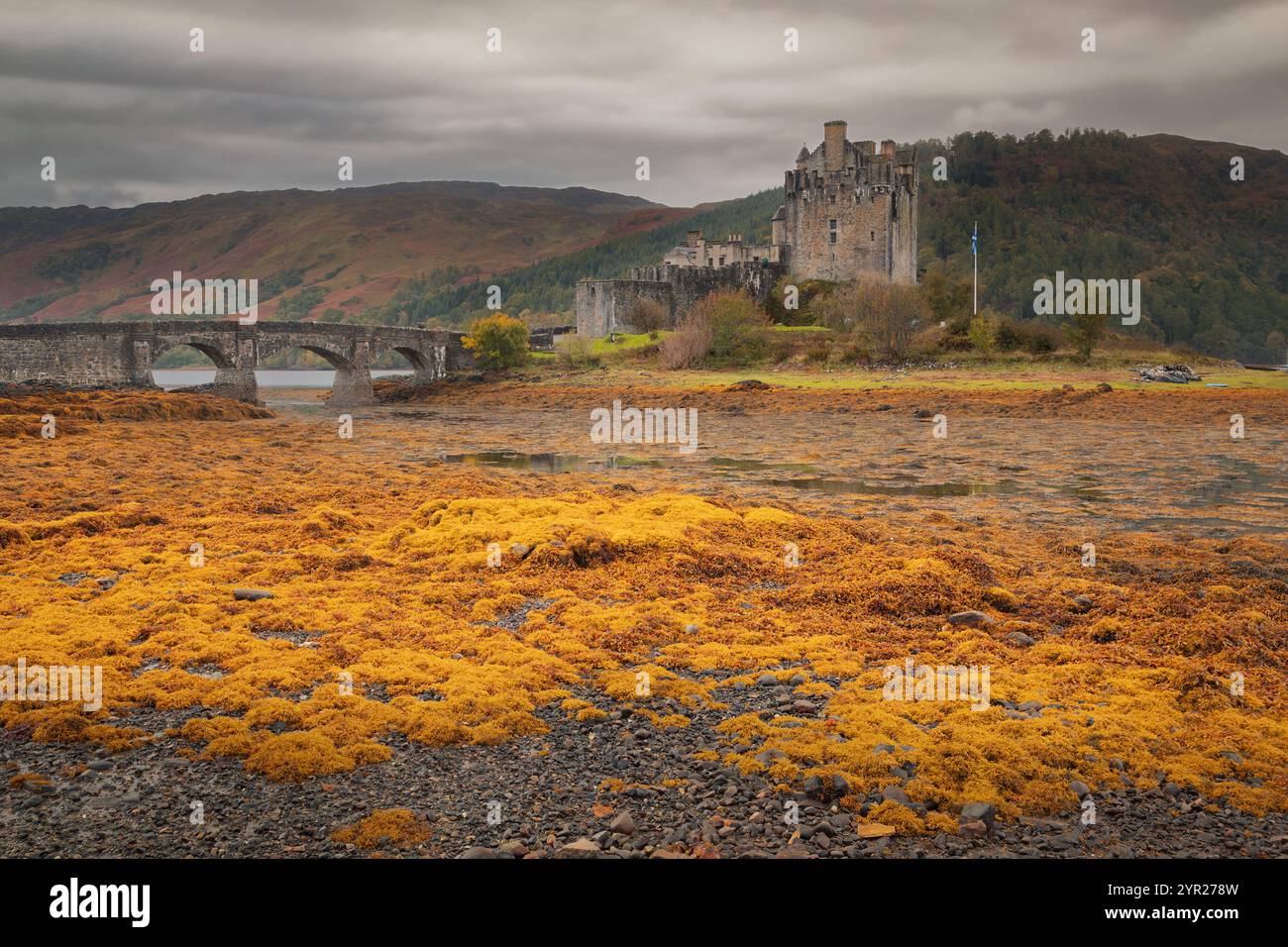 Eilean, Donan, castello a Sky Island, Scozia Foto Stock