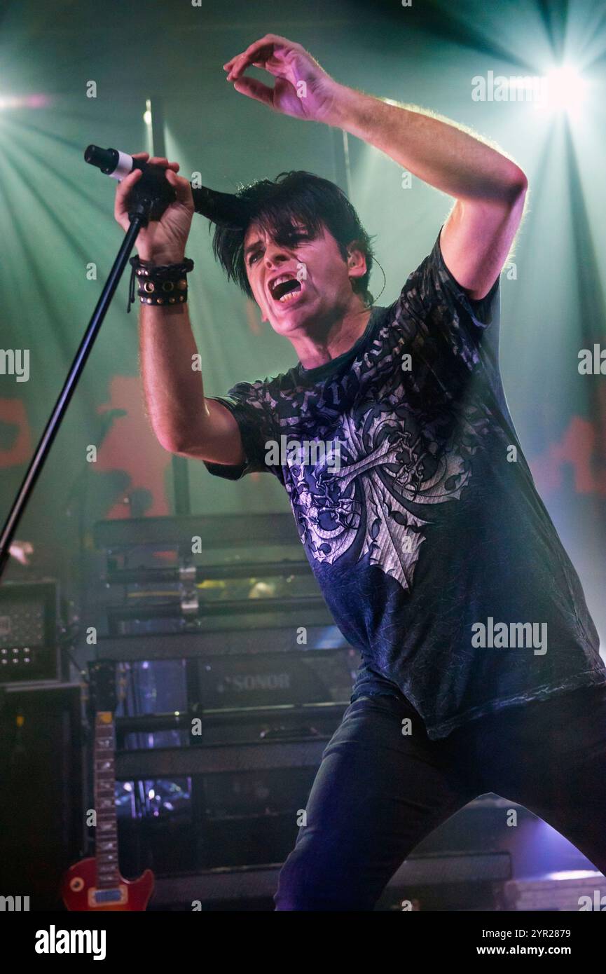 Gary Numan vive al Wolverhampton Civic Hall, 18 settembre 2011. Foto Stock