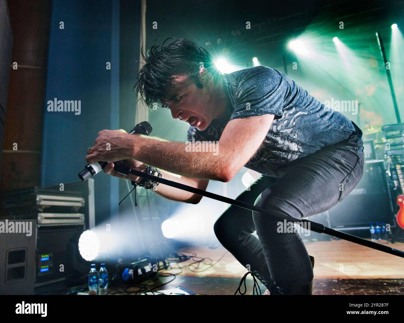 Gary Numan vive al Wolverhampton Civic Hall, 18 settembre 2011. Foto Stock