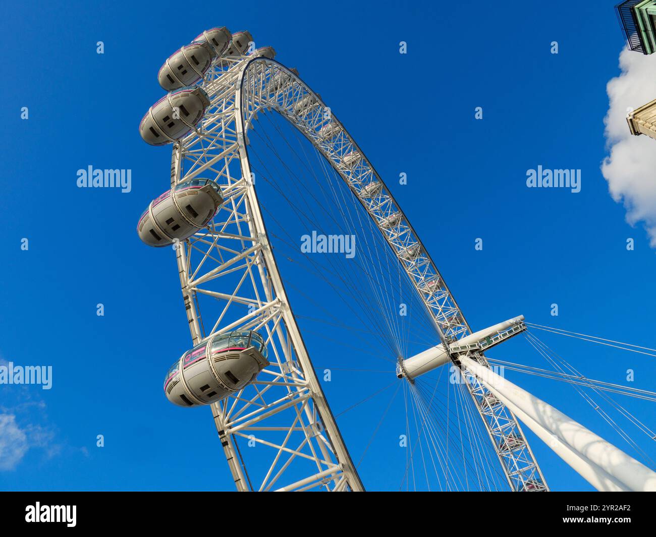 La ruota panoramica del London Eye, Londra, Regno Unito Foto Stock