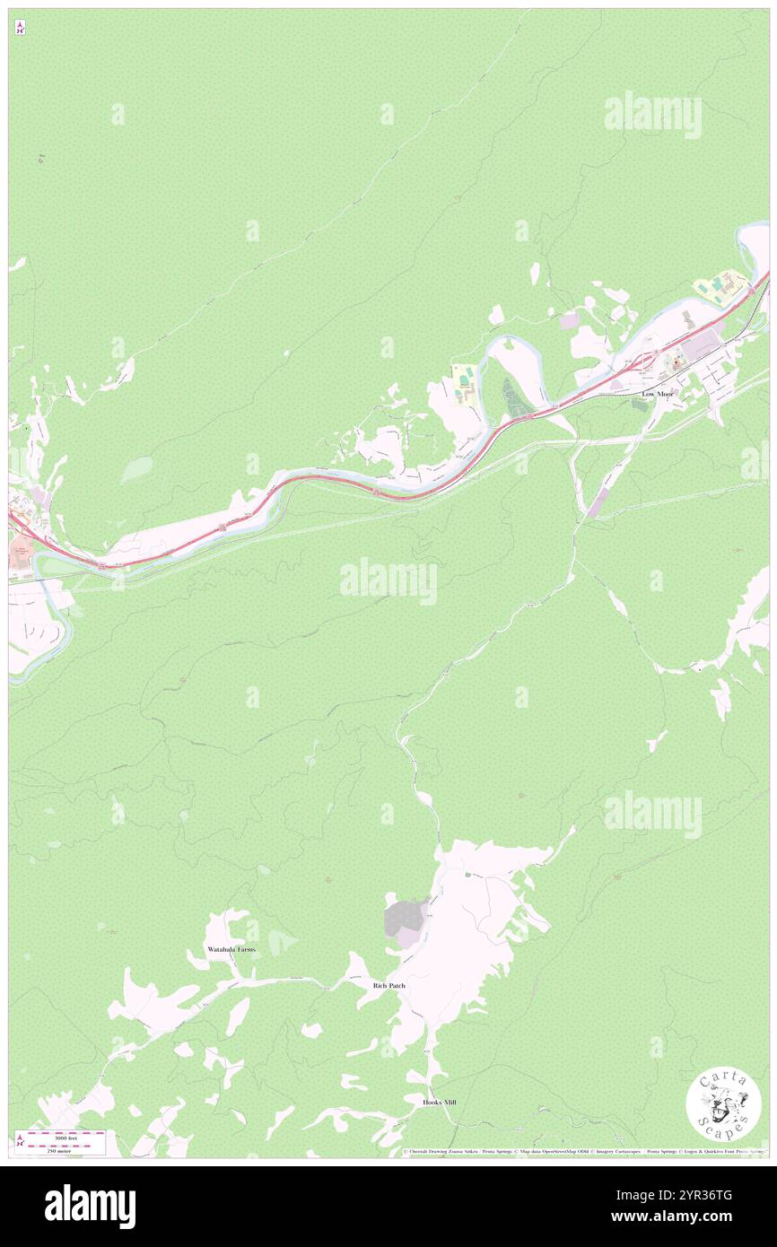 Jackson River District, Alleghany County, Stati Uniti, Stati Uniti, Virginia, N 37 46' 8'', S 79 55' 9'', MAP, Cartascapes Map pubblicata nel 2024. Esplora Cartascapes, una mappa che rivela i diversi paesaggi, culture ed ecosistemi della Terra. Viaggia attraverso il tempo e lo spazio, scoprendo l'interconnessione del passato, del presente e del futuro del nostro pianeta. Foto Stock