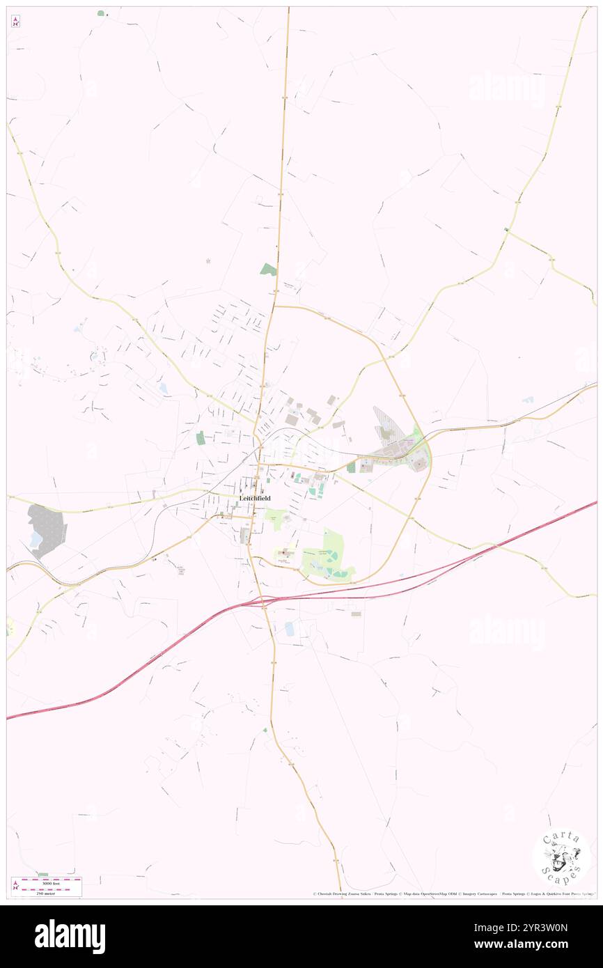 Città di Leitchfield, Grayson County, Stati Uniti, Kentucky N 37 29' 10'', S 86 17' 8'', MAP, Cartascapes Map pubblicata nel 2024. Esplora Cartascapes, una mappa che rivela i diversi paesaggi, culture ed ecosistemi della Terra. Viaggia attraverso il tempo e lo spazio, scoprendo l'interconnessione del passato, del presente e del futuro del nostro pianeta. Foto Stock