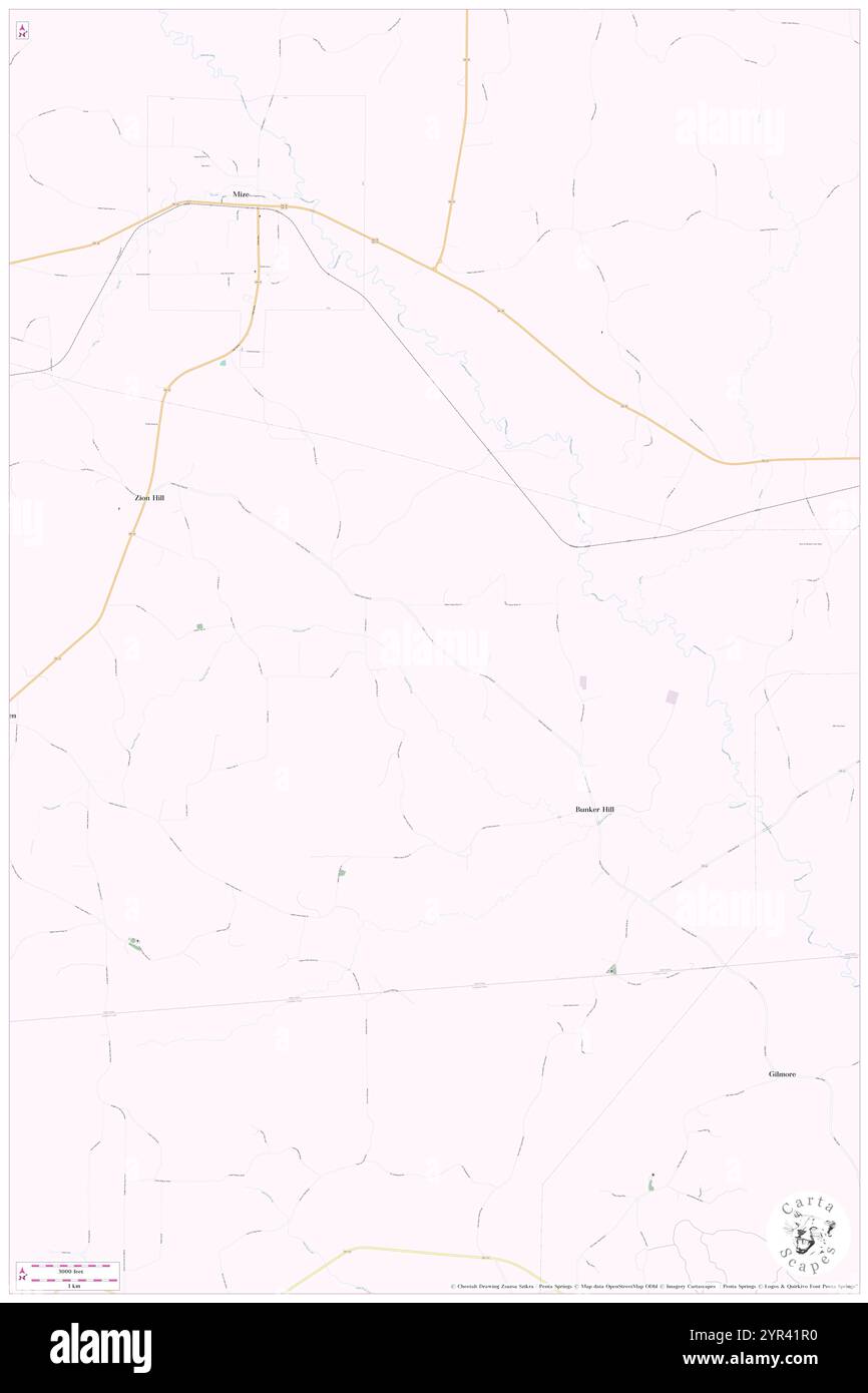 Supervisor District 3, Smith County, Stati Uniti, Stati Uniti, Mississippi, N 31 49' 20'', S 89 31' 58''', MAP, Cartascapes Map pubblicata nel 2024. Esplora Cartascapes, una mappa che rivela i diversi paesaggi, culture ed ecosistemi della Terra. Viaggia attraverso il tempo e lo spazio, scoprendo l'interconnessione del passato, del presente e del futuro del nostro pianeta. Foto Stock