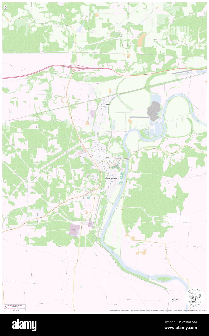 Villaggio di Dresden, contea di Muskingum, Stati Uniti, Ohio, N 40 7' 17'', S 82 0' 40'', MAP, Cartascapes Map pubblicata nel 2024. Esplora Cartascapes, una mappa che rivela i diversi paesaggi, culture ed ecosistemi della Terra. Viaggia attraverso il tempo e lo spazio, scoprendo l'interconnessione del passato, del presente e del futuro del nostro pianeta. Foto Stock