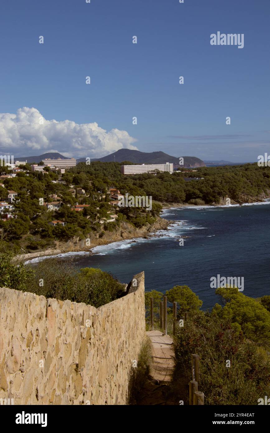 villaggio costiero Foto Stock