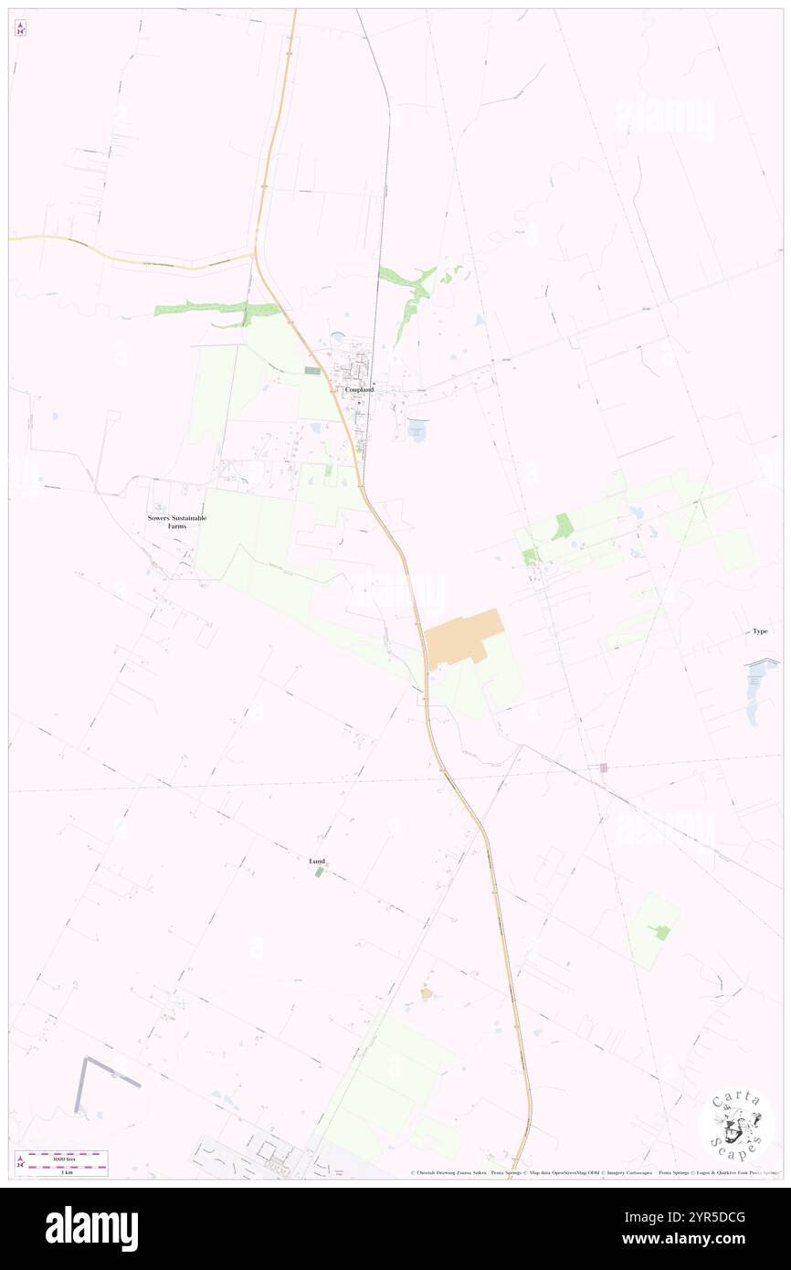 Città di Coupland, Williamson County, Stati Uniti, Texas, N 30 26' 11'', S 97 23' 10'', mappa, Cartascapes Map pubblicata nel 2024. Esplora Cartascapes, una mappa che rivela i diversi paesaggi, culture ed ecosistemi della Terra. Viaggia attraverso il tempo e lo spazio, scoprendo l'interconnessione del passato, del presente e del futuro del nostro pianeta. Foto Stock