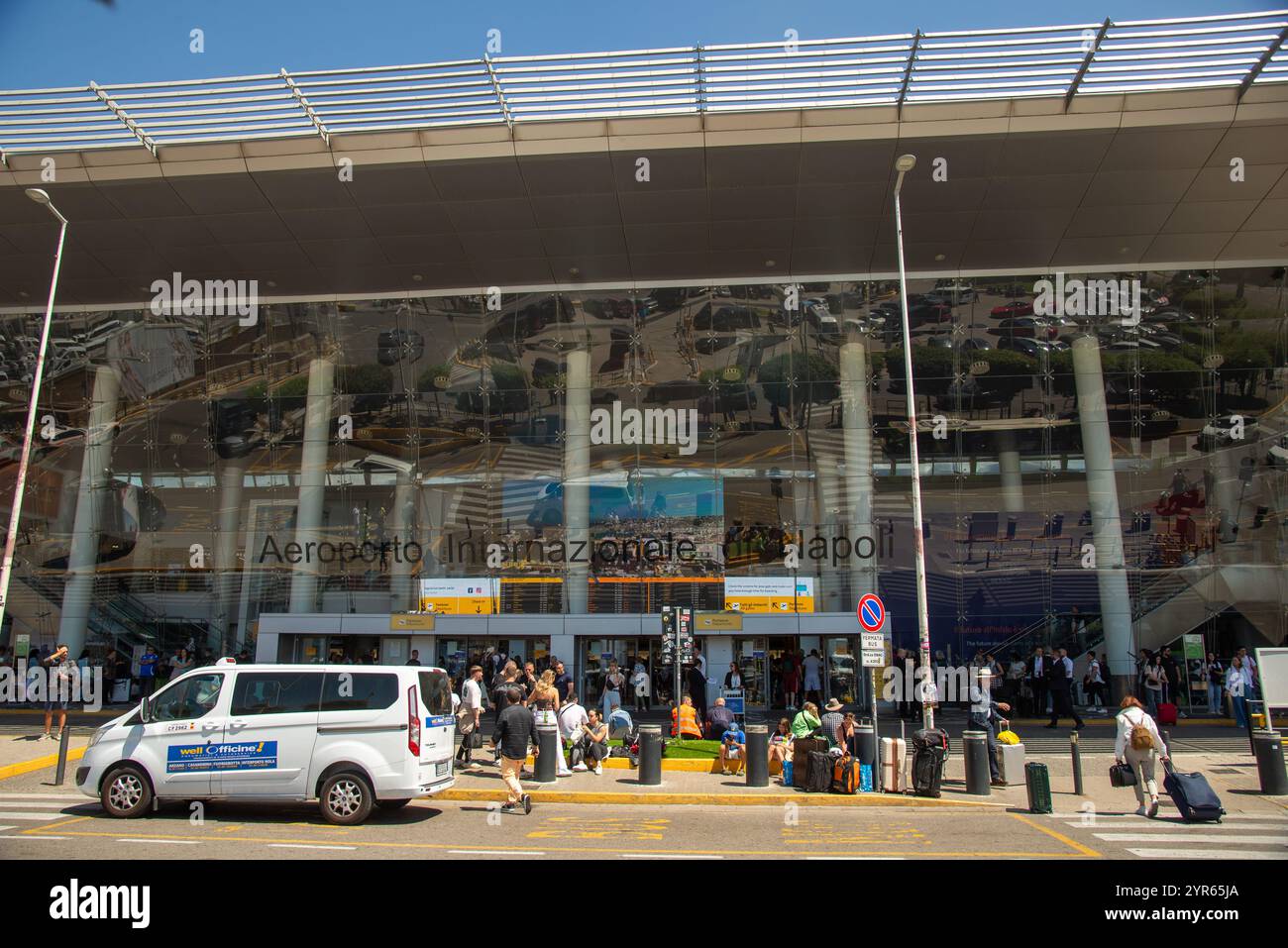 Aeroporto di Napels, Italia Foto Stock