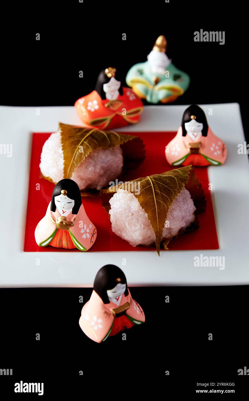 Sakura mochi Foto Stock