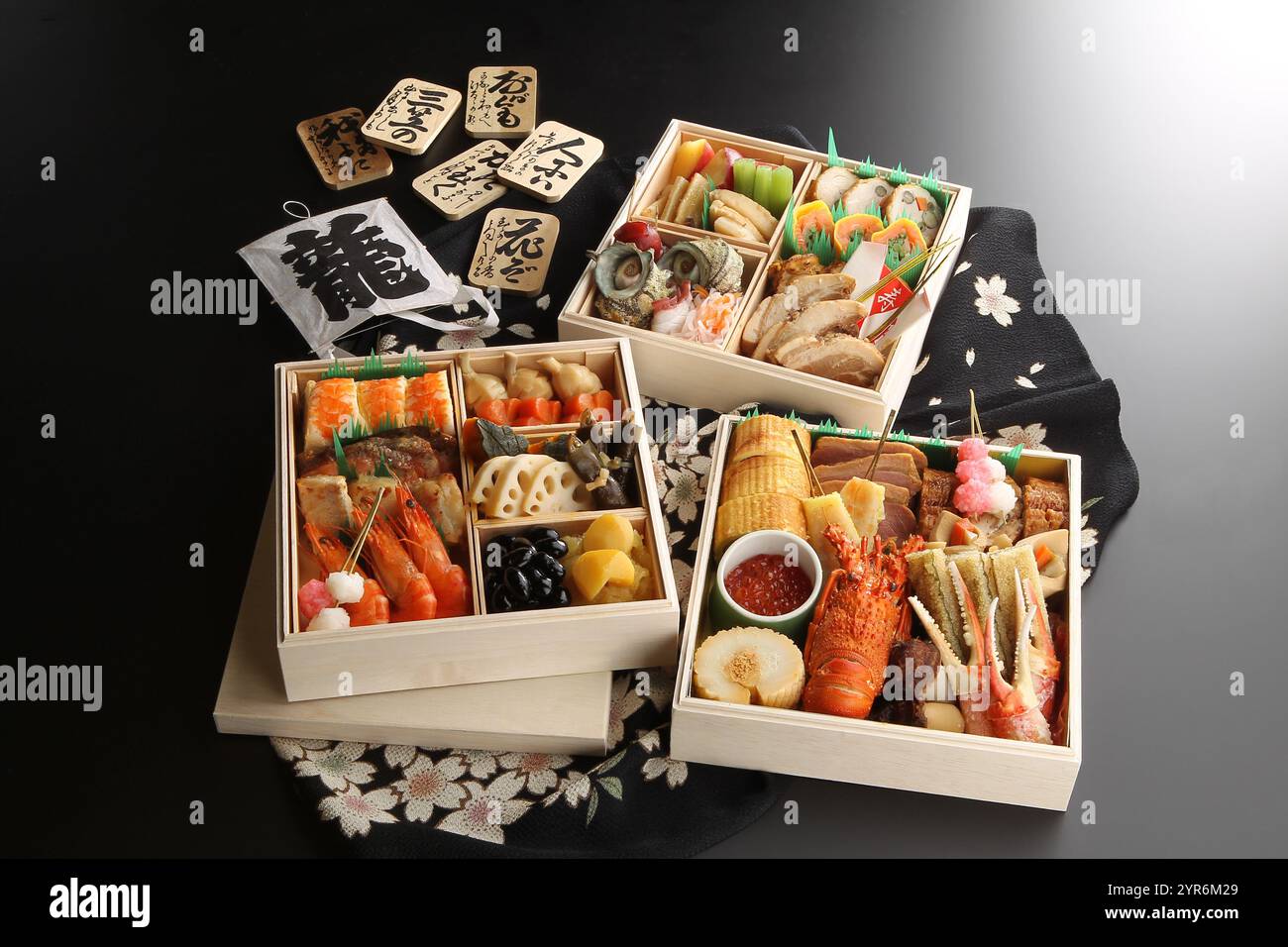 Immagine osechi a 3 livelli Foto Stock