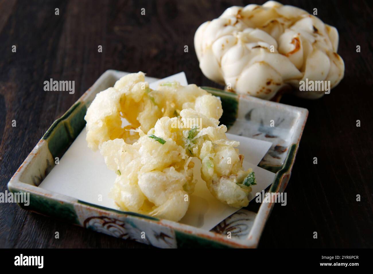 Tempura di Yurina, bulbo di giglio Foto Stock