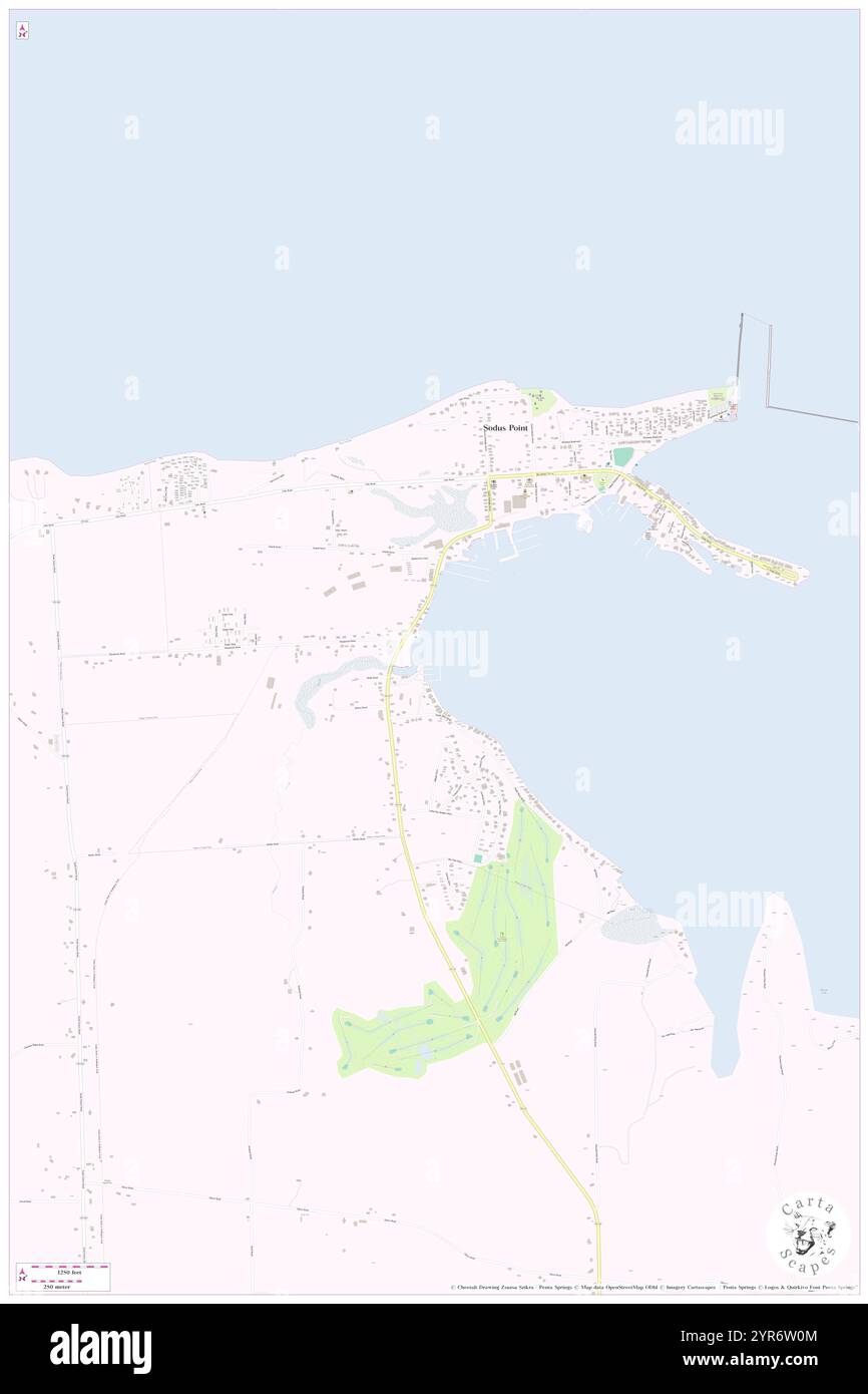 Villaggio di Sodus Point, contea di Wayne, Stati Uniti, Stati Uniti, New York, N 43 15' 50'', S 76 59' 42'', MAP, Cartascapes Map pubblicata nel 2024. Esplora Cartascapes, una mappa che rivela i diversi paesaggi, culture ed ecosistemi della Terra. Viaggia attraverso il tempo e lo spazio, scoprendo l'interconnessione del passato, del presente e del futuro del nostro pianeta. Foto Stock