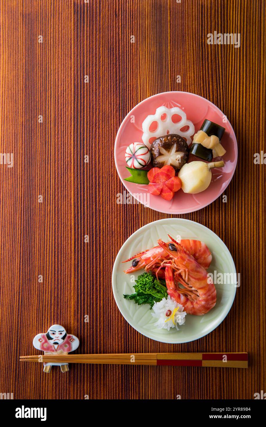 piatti di capodanno Foto Stock