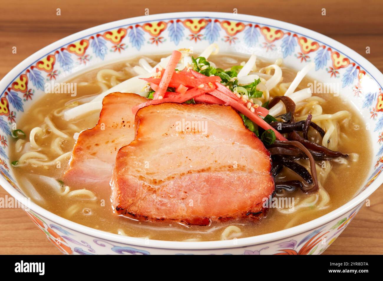 Ramen di osso di maiale ramen tagliatelle giapponesi, Tonkotsu Foto Stock