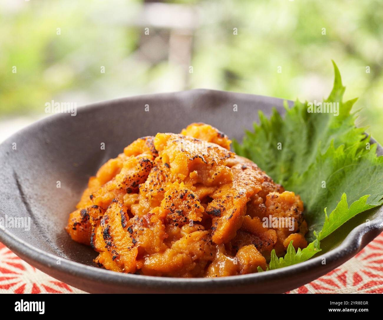 Ricci di mare al forno Foto Stock
