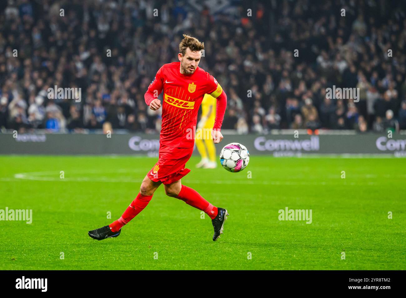 4 (FCN) - Kian Hansen. Superliga: FC København mod FC Nordsjælland - 02.12.2024. København, Danmark. 2 dicembre 2024. Regno Unito: FC Copenhagen vs FC Nor Foto Stock