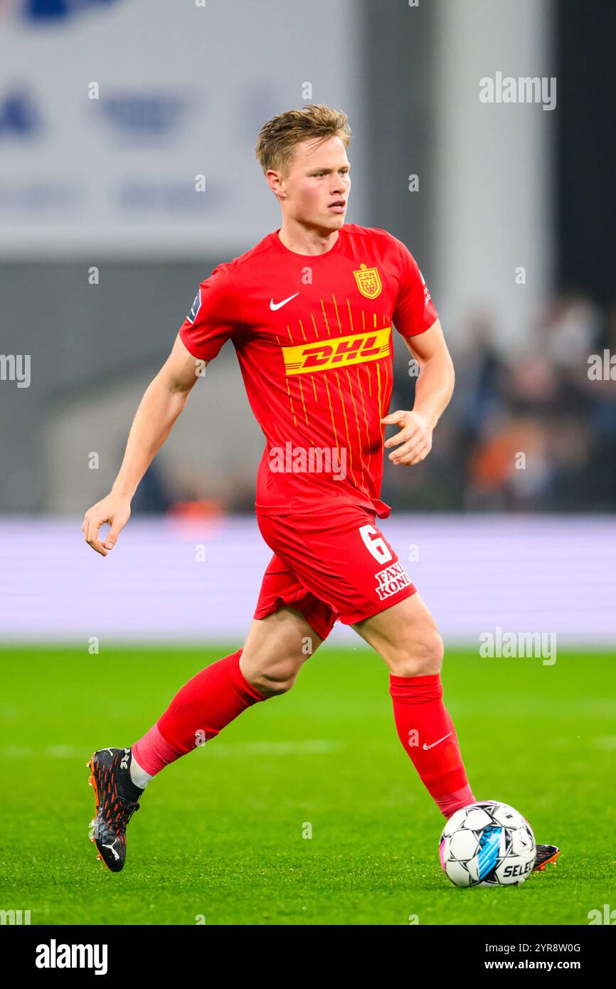 6 (FCN) - Jeppe Tverskov. Superliga: FC København mod FC Nordsjælland - 02.12.2024. København, Danmark. 2 dicembre 2024. Regno Unito: FC Copenhagen vs FC Foto Stock