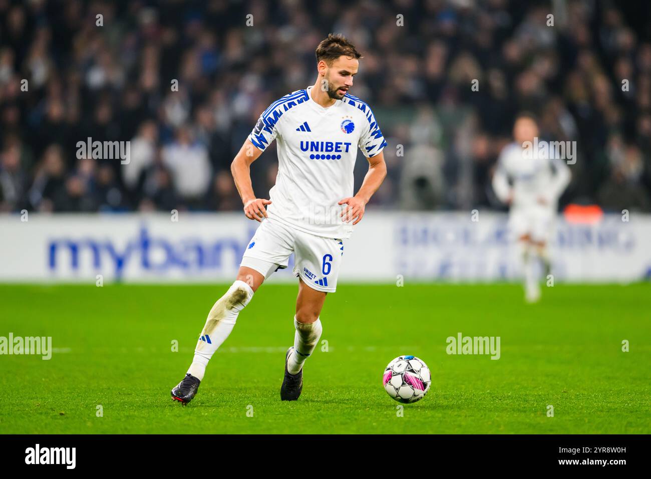 6 (FCK) - Pantelis Hatzidiakos. Superliga: FC København mod FC Nordsjælland - 02.12.2024. København, Danmark. 2 dicembre 2024. Regno Unito: FC Copenhagen Foto Stock