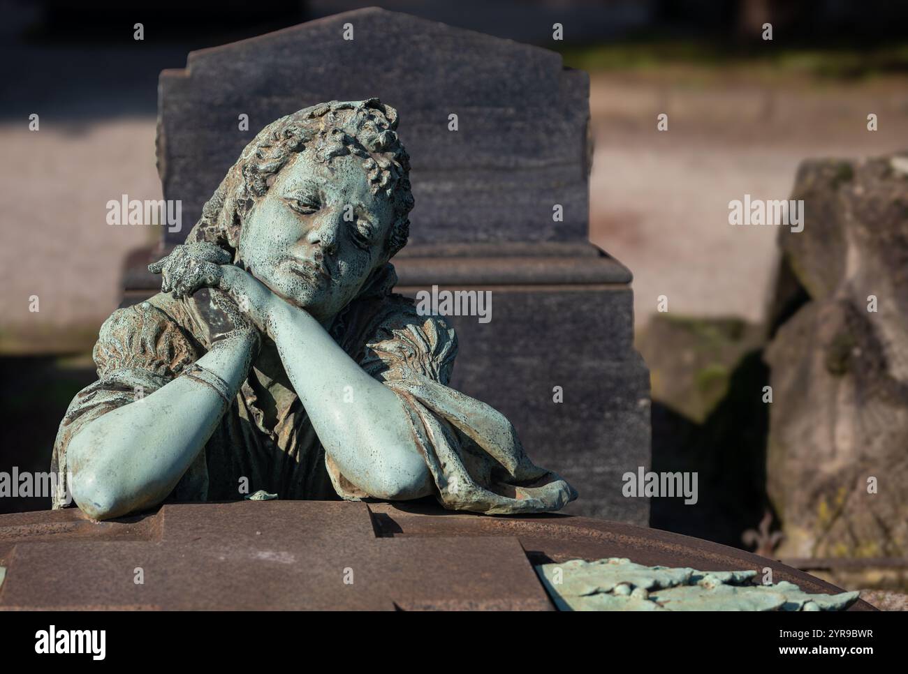 Milano, cimitero monumentale, Lombardia, italia. Foto Stock